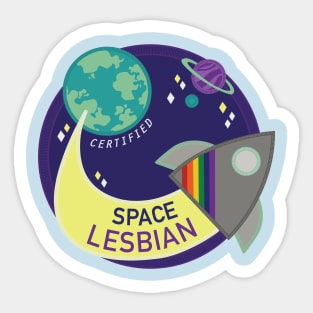 Space Lesbian Sticker